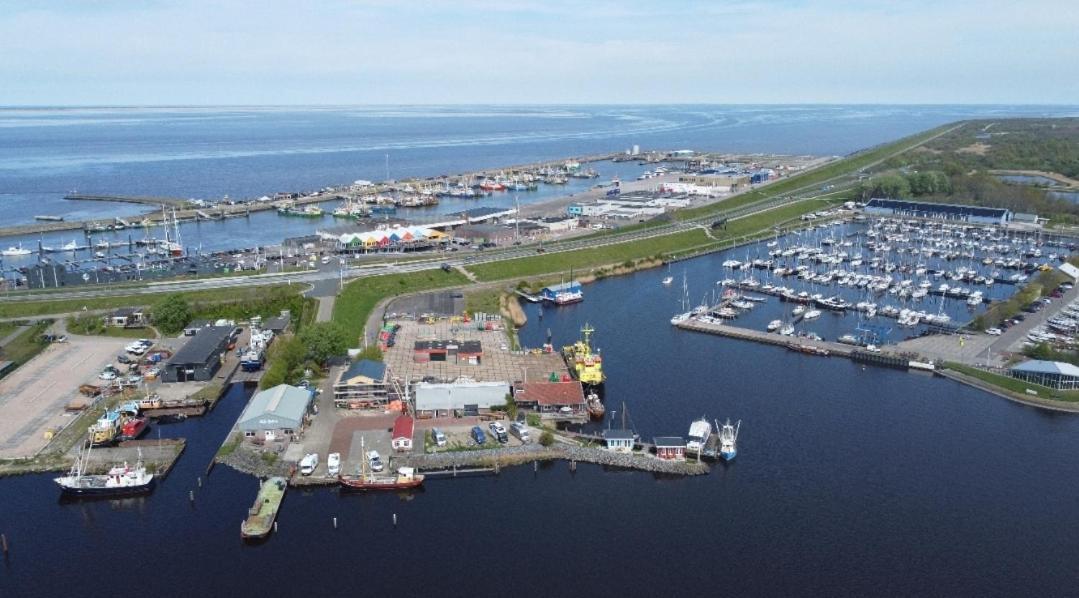 Waterhuisjes Op De Pier Van Lauwersmeerplezier! Lauwersoog Exteriér fotografie